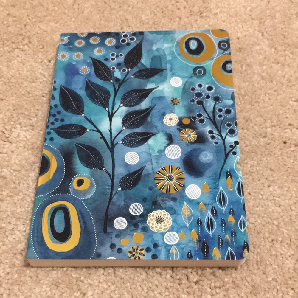 Blue and Gold Foil Notebook Journal
